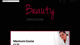 What Londonbeautytraining.com website looked like in 2014 (9 years ago)