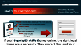 What Lawforyourwebsite.com website looked like in 2014 (9 years ago)
