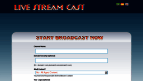 What Livestreamcast.org website looked like in 2014 (9 years ago)