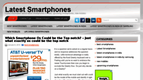 What Latestsmartphones.in website looked like in 2014 (9 years ago)