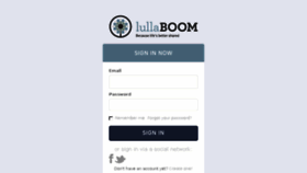 What Lullaboom.com website looked like in 2014 (9 years ago)