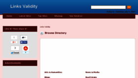 What Linksvalidity.com website looked like in 2014 (9 years ago)