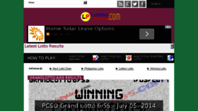 What Lottopinas.com website looked like in 2014 (9 years ago)