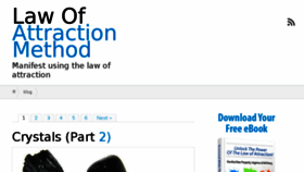 What Lawofattractionmethod.com website looked like in 2014 (9 years ago)