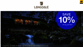 What Langdale.co.uk website looked like in 2014 (9 years ago)