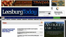 What Leesburg2day.com website looked like in 2014 (9 years ago)