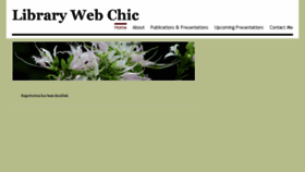 What Librarywebchic.net website looked like in 2014 (9 years ago)