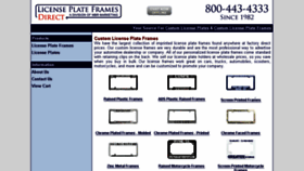 What Licenseplateframesdirect.com website looked like in 2014 (9 years ago)