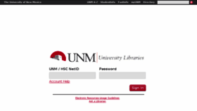 What Libproxy.unm.edu website looked like in 2014 (9 years ago)