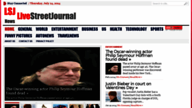 What Livestreetjournal.net website looked like in 2014 (9 years ago)
