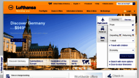 What Lufthansatravel.com website looked like in 2014 (9 years ago)