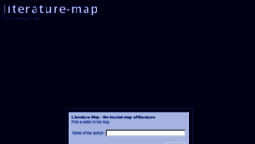 What Literature-map.com website looked like in 2014 (9 years ago)