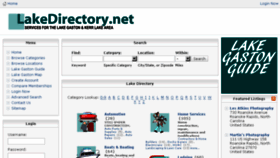 What Lakedirectory.net website looked like in 2014 (9 years ago)