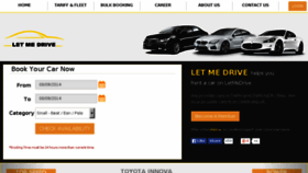 What Letmedrive.in website looked like in 2014 (9 years ago)