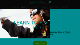 What Learntofly.ca website looked like in 2014 (9 years ago)