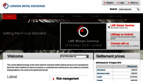 What Lme.co.uk website looked like in 2014 (9 years ago)