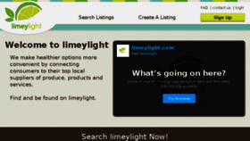 What Limeylight.com website looked like in 2014 (9 years ago)