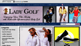 What Ladygolf.com website looked like in 2014 (9 years ago)