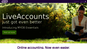 What Liveaccounts.com.au website looked like in 2014 (9 years ago)