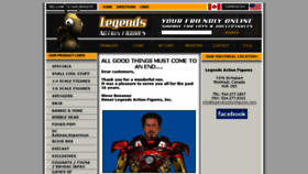 What Legendsactionfigures.com website looked like in 2014 (9 years ago)