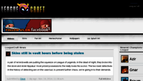 What Leaguecraft.com website looked like in 2014 (9 years ago)