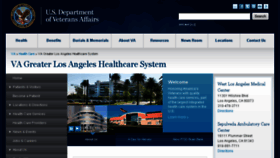 What Losangeles.va.gov website looked like in 2014 (9 years ago)