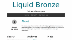 What Liquidbronze.com website looked like in 2014 (9 years ago)