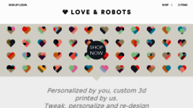 What Loveandrobots.com website looked like in 2014 (9 years ago)