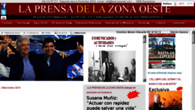 What Laprensadelazonaoeste.com website looked like in 2014 (9 years ago)