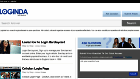 What Loginda.com website looked like in 2014 (9 years ago)