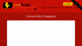 What Livepress.com website looked like in 2014 (10 years ago)