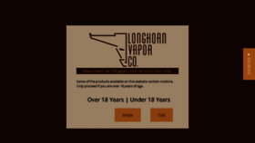 What Longhornvapor.com website looked like in 2014 (9 years ago)