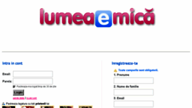 What Lumeaemica.ro website looked like in 2014 (9 years ago)