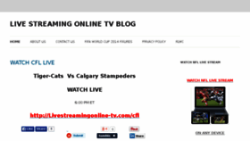 What Livestreamingonline-tv.com website looked like in 2015 (9 years ago)