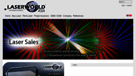 What Laserworld.cn website looked like in 2015 (9 years ago)