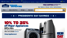 What Lowes.com website looked like in 2015 (9 years ago)