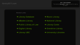 What Library2011.com website looked like in 2015 (9 years ago)