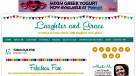 What Laughterandgrace.com website looked like in 2015 (9 years ago)