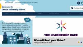 What Leedsuniversityunion.org.uk website looked like in 2015 (9 years ago)