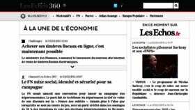 What Lesechos360.fr website looked like in 2015 (9 years ago)