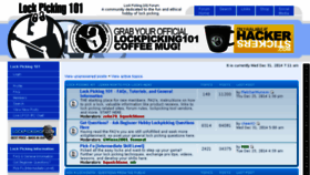 What Lockpicking101.com website looked like in 2015 (9 years ago)