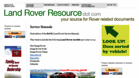 What Landroverresource.com website looked like in 2015 (9 years ago)