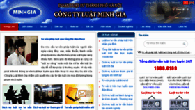 What Luatminhgia.vn website looked like in 2015 (9 years ago)