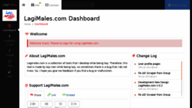 What Lagimales.com website looked like in 2015 (9 years ago)