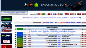 What Livescores247.com website looked like in 2015 (9 years ago)