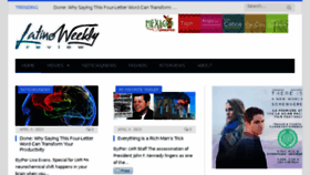 What Latinoweeklyreview.com website looked like in 2015 (9 years ago)