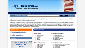 What Legal-research.net website looked like in 2015 (9 years ago)