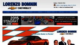 What Lorenzobomninchevrolet.com website looked like in 2015 (9 years ago)