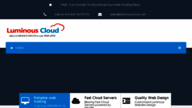 What Luminouscloud.com website looked like in 2015 (9 years ago)