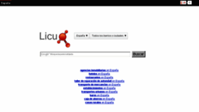 What Licuo.es website looked like in 2015 (9 years ago)